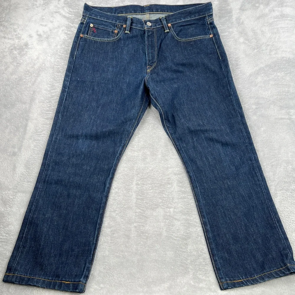 Polo Ralph Lauren Straight Leg Jeans 36x30 Dark Wash Men Classic Denim RL